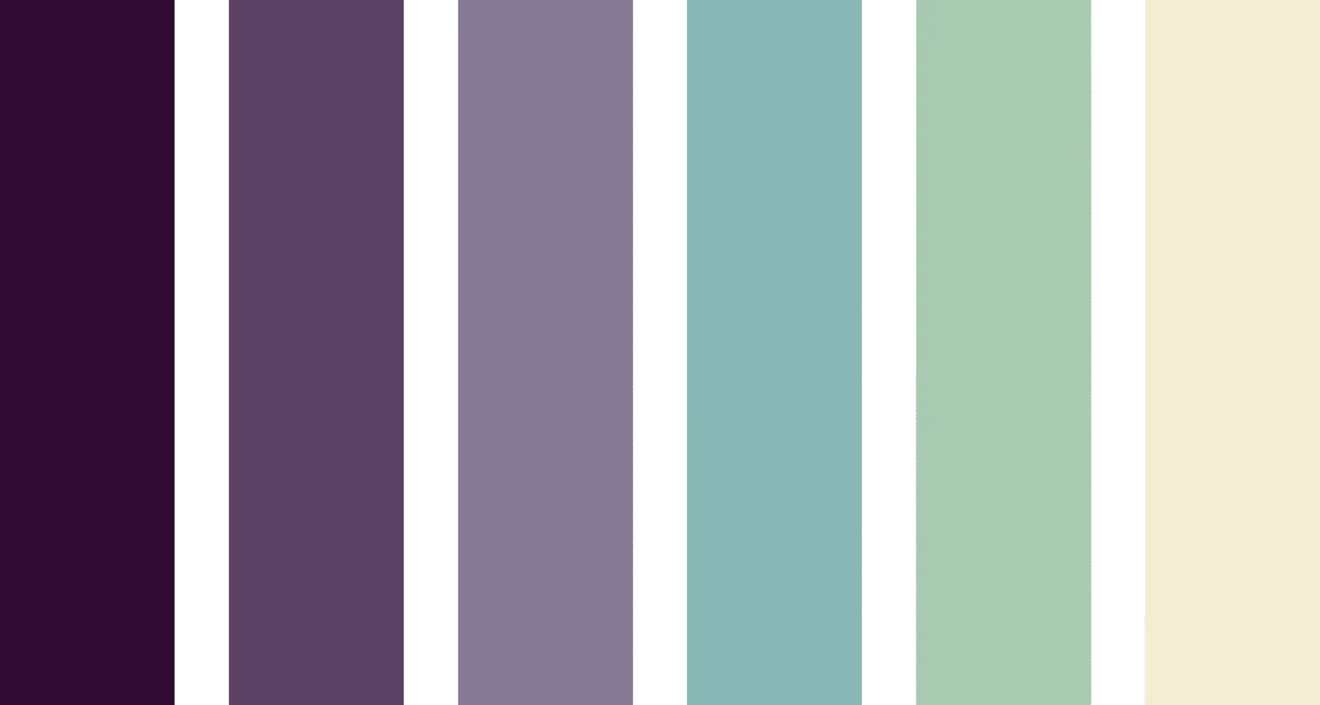 dark purple to eggshell