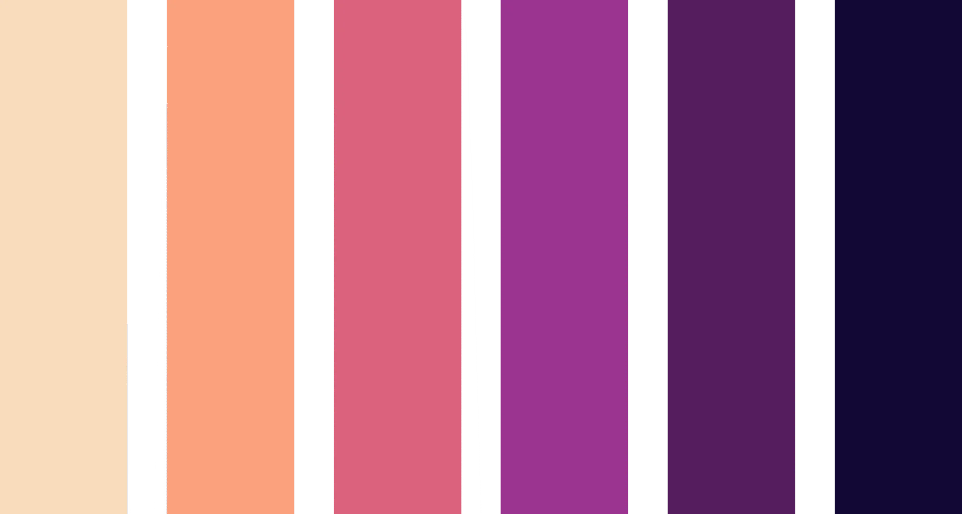 peach puff to russian violet