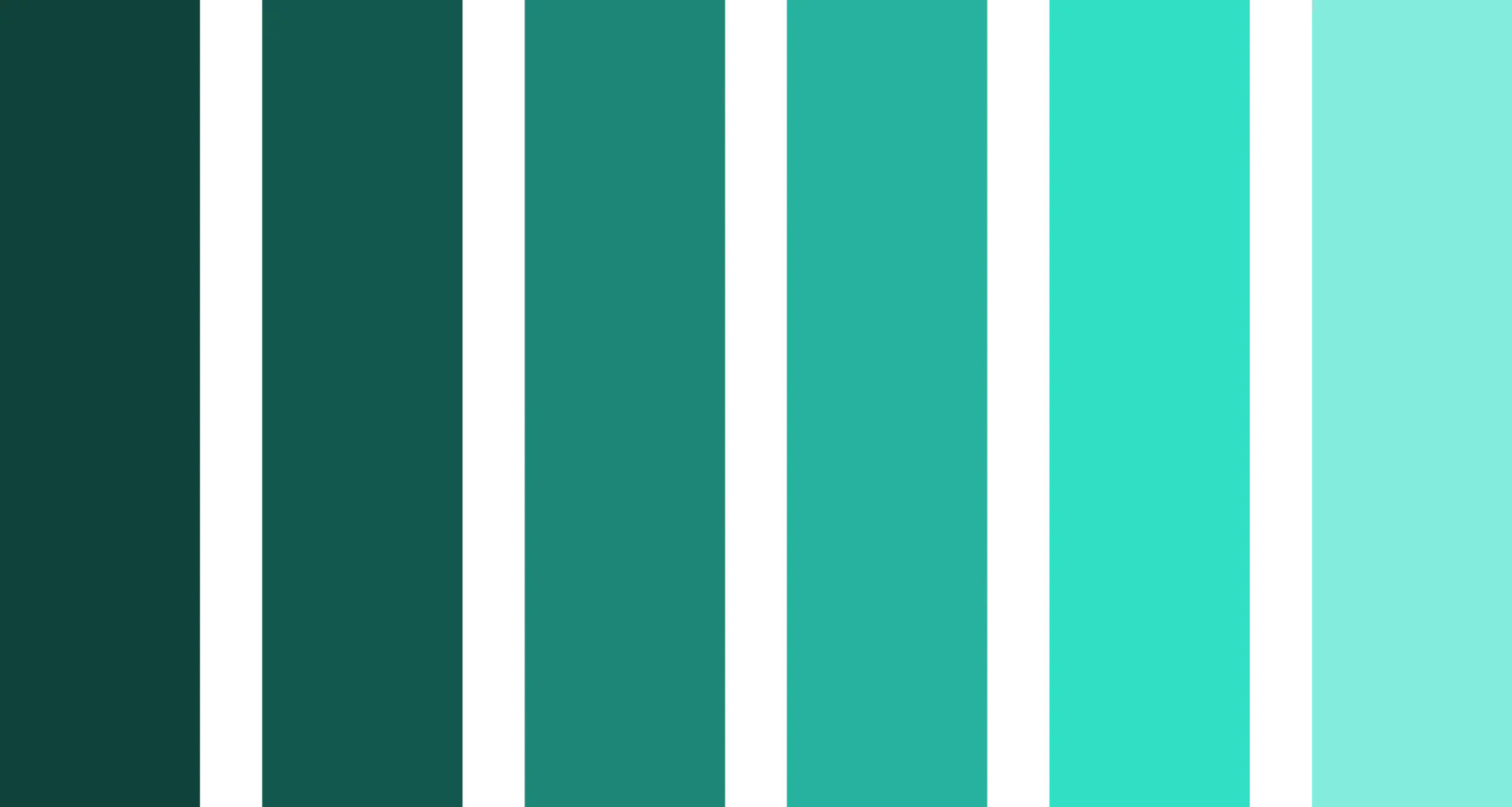 phthalo green to middle blue green