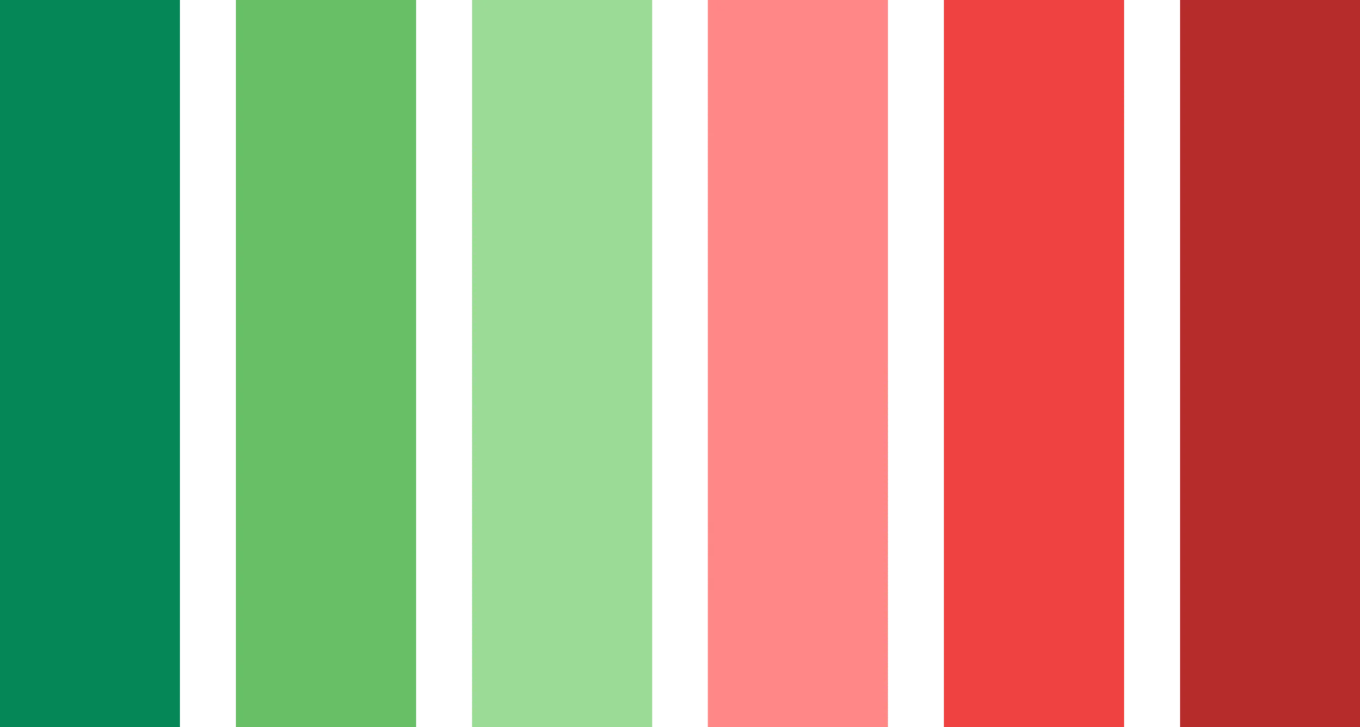 sea green to firebrick