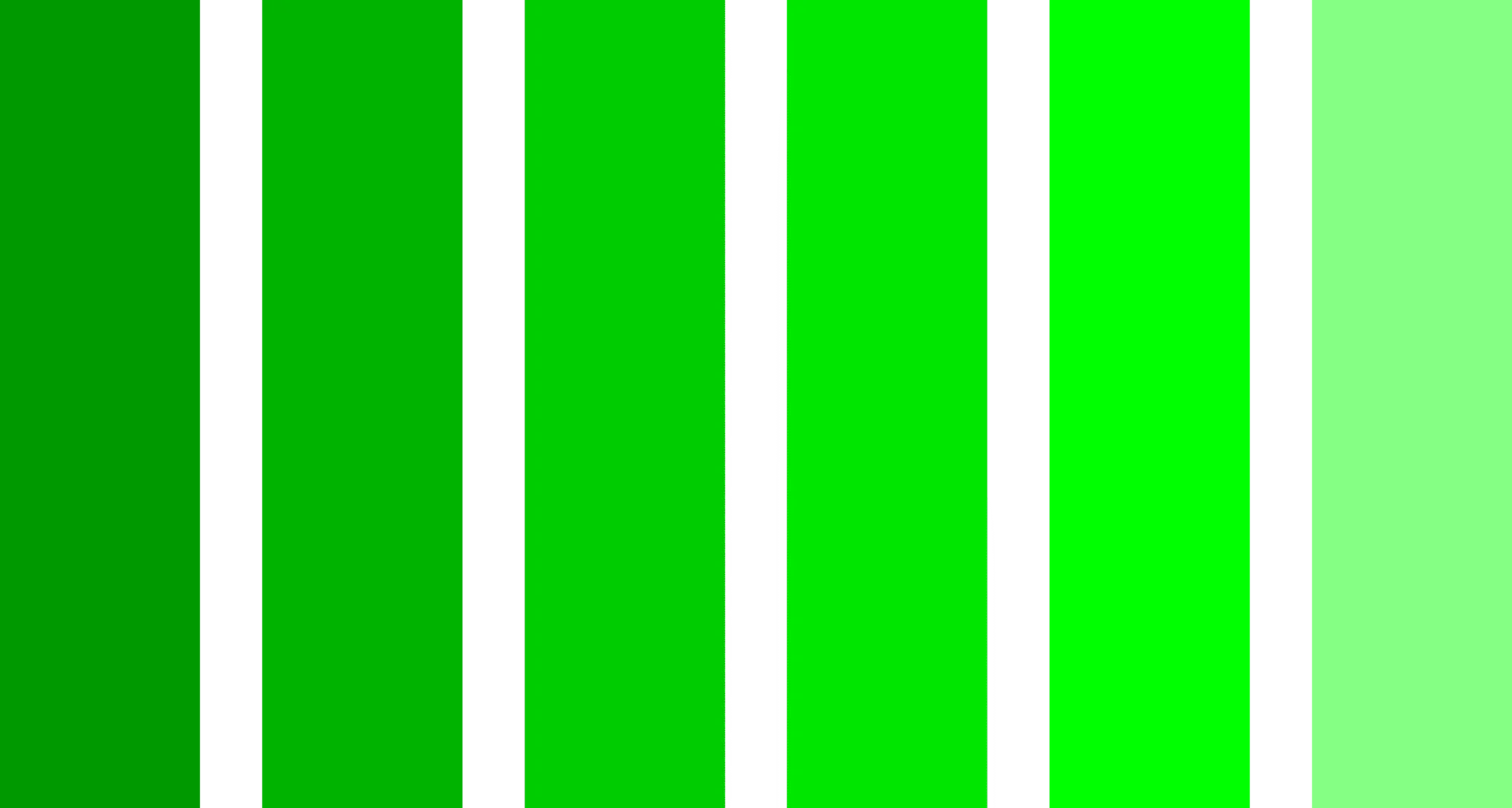 slimy green to mint green